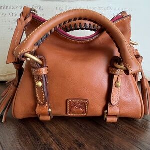 Dooney & Bourke Nano Florentine Satchel in Natural